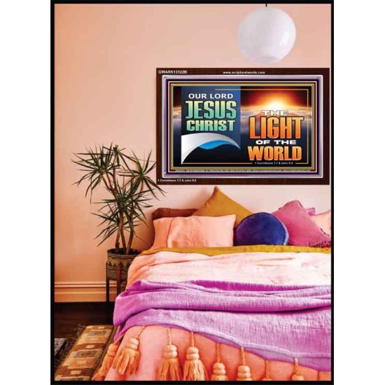 OUR LORD JESUS CHRIST THE LIGHT OF THE WORLD  Christian Wall Décor Acrylic Frame  GWARK13122B  