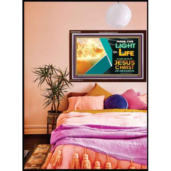 THE LIGHT OF LIFE OUR LORD JESUS CHRIST  Righteous Living Christian Acrylic Frame  GWARK9552  