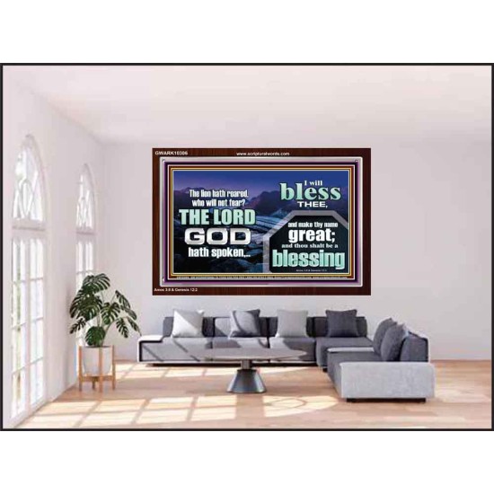 I BLESS THEE AND THOU SHALT BE A BLESSING  Custom Wall Scripture Art  GWARK10306  