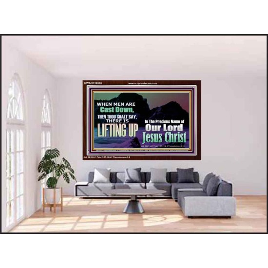 THOU SHALL SAY LIFTING UP  Ultimate Inspirational Wall Art Picture  GWARK10353  