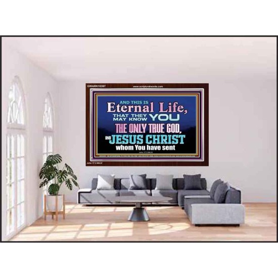 CHRIST JESUS THE ONLY WAY TO ETERNAL LIFE  Sanctuary Wall Acrylic Frame  GWARK10397  
