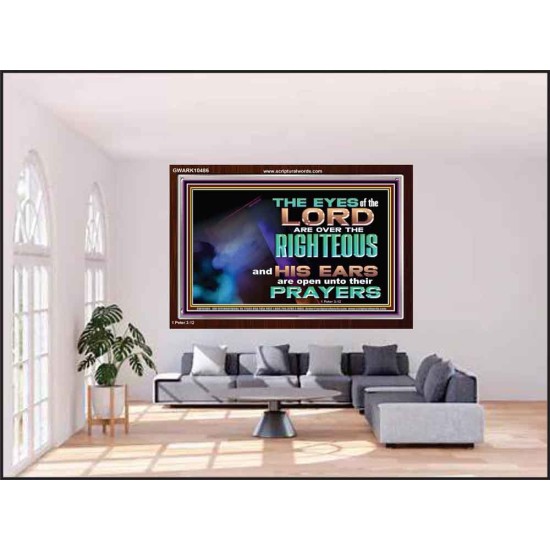 THE EYES OF THE LORD ARE OVER THE RIGHTEOUS  Religious Wall Art   GWARK10486  