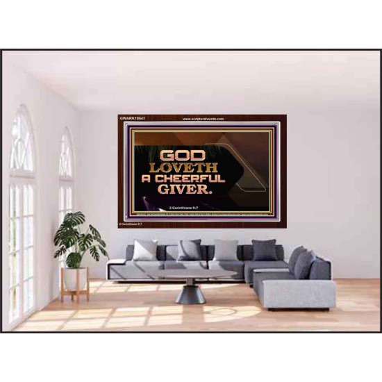 GOD LOVETH A CHEERFUL GIVER  Christian Paintings  GWARK10541  