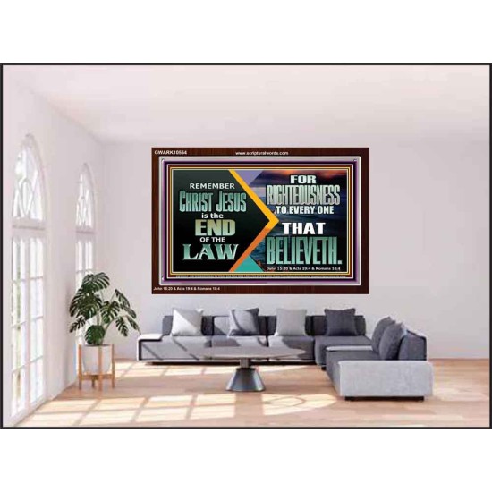 CHRIST JESUS OUR RIGHTEOUSNESS  Encouraging Bible Verse Acrylic Frame  GWARK10554  