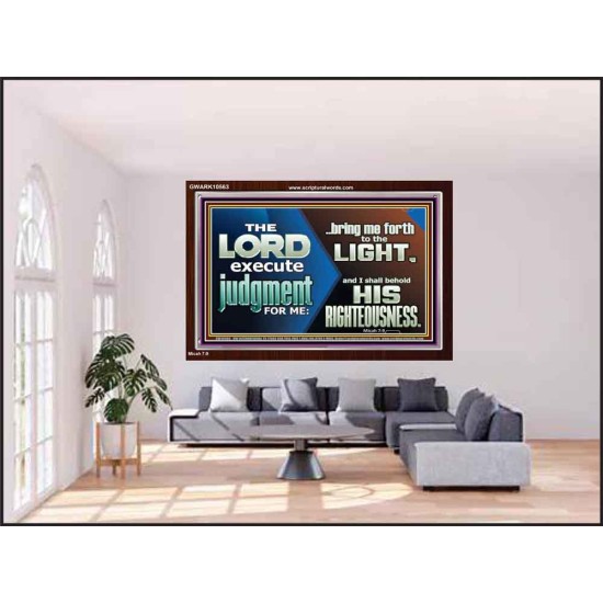 BRING ME FORTH TO THE LIGHT O LORD JEHOVAH  Scripture Art Prints Acrylic Frame  GWARK10563  
