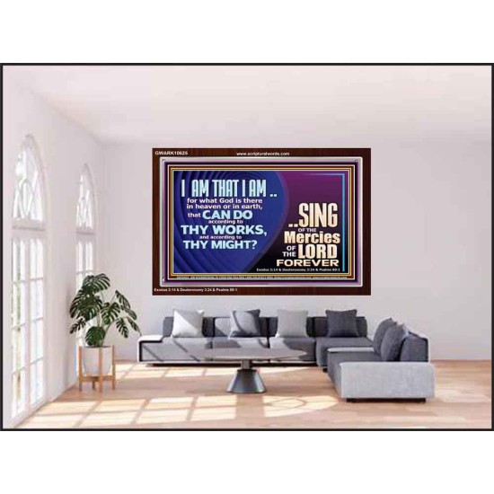 I AM THAT I AM GREAT AND MIGHTY GOD  Bible Verse for Home Acrylic Frame  GWARK10625  