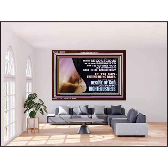 GIVE YOURSELF TO DO THE DESIRES OF GOD  Inspirational Bible Verses Acrylic Frame  GWARK10628B  