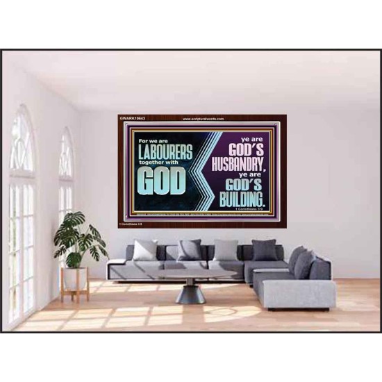 BE GOD'S HUSBANDRY AND GOD'S BUILDING  Large Scriptural Wall Art  GWARK10643  