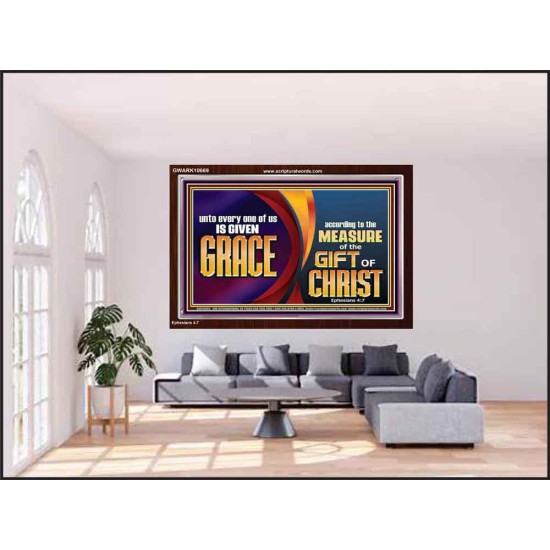 A GIVEN GRACE ACCORDING TO THE MEASURE OF THE GIFT OF CHRIST  Children Room Wall Acrylic Frame  GWARK10669  