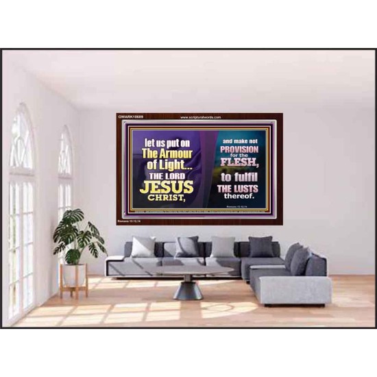 THE ARMOUR OF LIGHT OUR LORD JESUS CHRIST  Ultimate Inspirational Wall Art Acrylic Frame  GWARK10689  