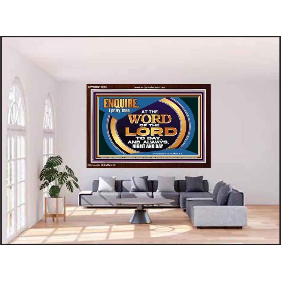 THE WORD OF THE LORD IS FOREVER SETTLED  Ultimate Inspirational Wall Art Acrylic Frame  GWARK12035  