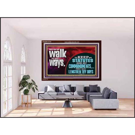 KEEP MY STATUTES AND MY COMMANDMENTS  Custom Wall Scripture Art  GWARK12125  