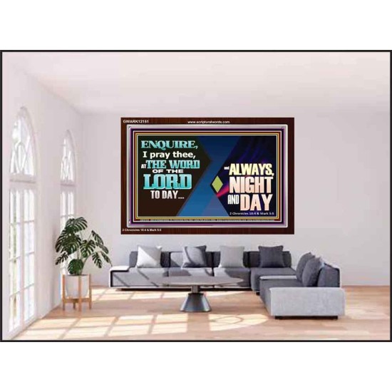 THE WORD OF THE LORD TO DAY  New Wall Décor  GWARK12151  
