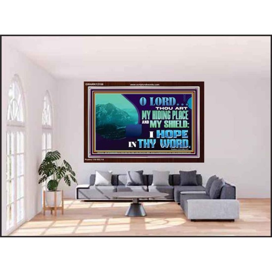 THOU ART MY HIDING PLACE AND SHIELD  Large Custom Acrylic Frame   GWARK12159  