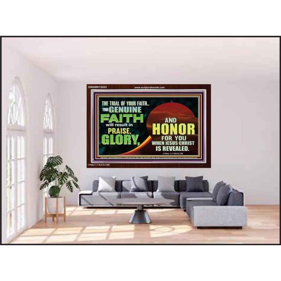 YOUR GENUINE FAITH WILL RESULT IN PRAISE GLORY AND HONOR  Children Room  GWARK12433  