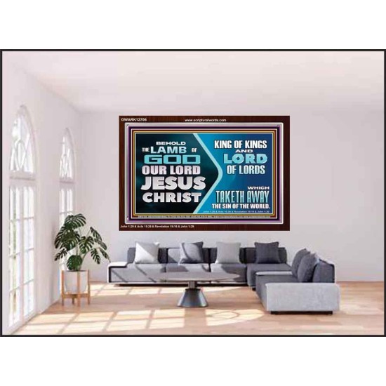 THE LAMB OF GOD OUR LORD JESUS CHRIST  Acrylic Frame Scripture   GWARK12706  