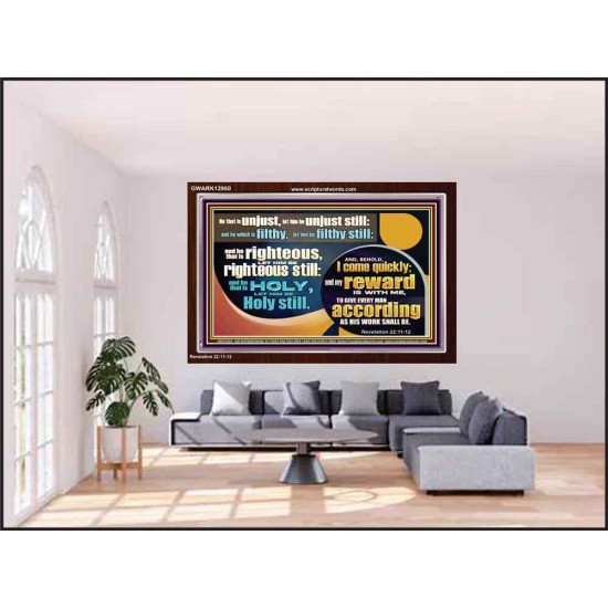 BE RIGHTEOUS STILL  Bible Verses Wall Art  GWARK12950  