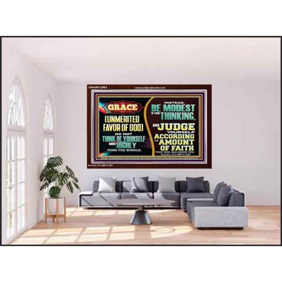 GRACE UNMERITED FAVOR OF GOD  Bible Scriptures on Love Acrylic Frame  GWARK12963  