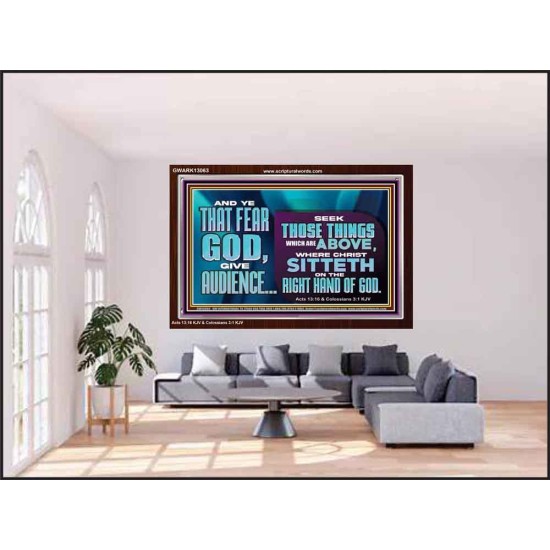 THE RIGHT HAND OF GOD  Church Office Acrylic Frame  GWARK13063  