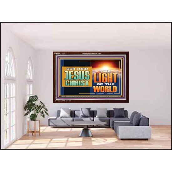 OUR LORD JESUS CHRIST THE LIGHT OF THE WORLD  Bible Verse Wall Art Acrylic Frame  GWARK13122  