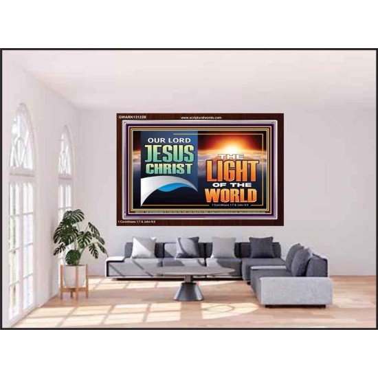 OUR LORD JESUS CHRIST THE LIGHT OF THE WORLD  Christian Wall Décor Acrylic Frame  GWARK13122B  