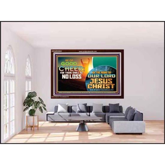 THERE SHALL BE NO LOSS  Righteous Living Christian Acrylic Frame  GWARK9543  