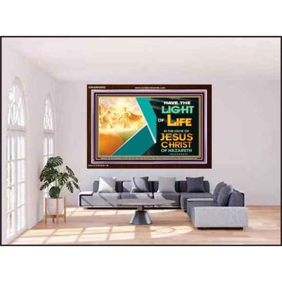 THE LIGHT OF LIFE OUR LORD JESUS CHRIST  Righteous Living Christian Acrylic Frame  GWARK9552  