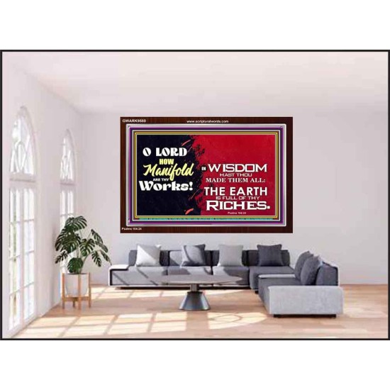 MANY ARE THY WONDERFUL WORKS O LORD  Children Room Acrylic Frame  GWARK9580  