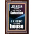 SALVATION IS COME TO THIS HOUSE  Unique Scriptural Picture  GWARK10000  "25x33"