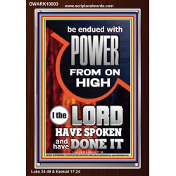 POWER FROM ON HIGH - HOLY GHOST FIRE  Righteous Living Christian Picture  GWARK10003  "25x33"