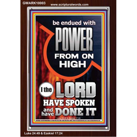 POWER FROM ON HIGH - HOLY GHOST FIRE  Righteous Living Christian Picture  GWARK10003  
