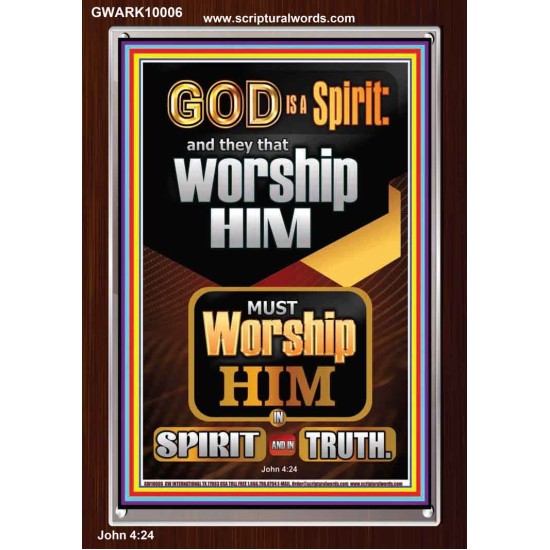 WORSHIP HIM IN SPIRIT AND TRUTH  Children Room Portrait  GWARK10006  