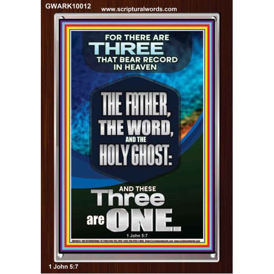 THE THREE THAT BEAR RECORD IN HEAVEN  Righteous Living Christian Portrait  GWARK10012  