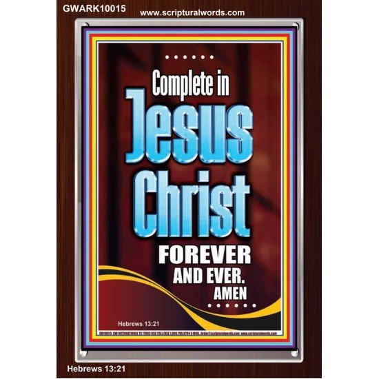 COMPLETE IN JESUS CHRIST FOREVER  Children Room Portrait  GWARK10015  