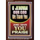 JEHOVAH OUR GOD WE GIVE YOU PRAISE  Unique Power Bible Portrait  GWARK10019  