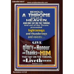 LIGHTNINGS AND THUNDERINGS AND VOICES  Scripture Art Portrait  GWARK10037  "25x33"