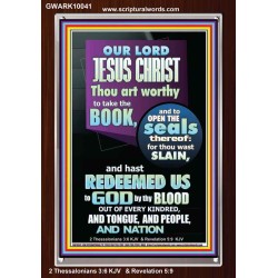 YOU ARE WORTHY TO OPEN THE SEAL OUR LORD JESUS CHRIST   Wall Art Portrait  GWARK10041  