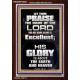 LET THEM PRAISE THE NAME OF THE LORD  Bathroom Wall Art Picture  GWARK10052  