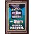HIS GLORY IS ABOVE THE EARTH AND HEAVEN  Large Wall Art Portrait  GWARK10054  "25x33"