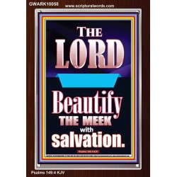 THE MEEK IS BEAUTIFY WITH SALVATION  Scriptural Prints  GWARK10058  "25x33"