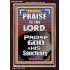 PRAISE GOD IN HIS SANCTUARY  Art & Wall Décor  GWARK10061  "25x33"