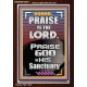 PRAISE GOD IN HIS SANCTUARY  Art & Wall Décor  GWARK10061  