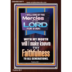 SING OF THE MERCY OF THE LORD  Décor Art Work  GWARK10071  "25x33"