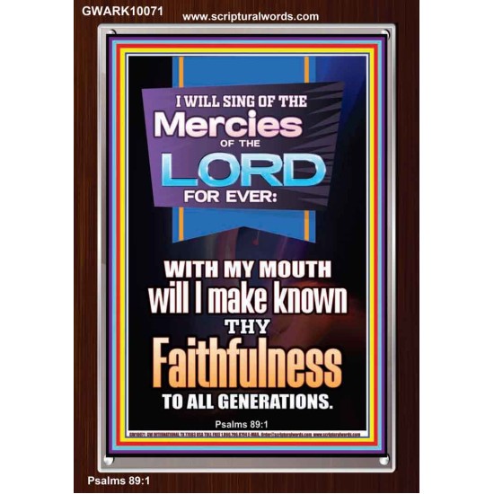 SING OF THE MERCY OF THE LORD  Décor Art Work  GWARK10071  