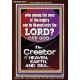 O LORD OUR GOD CREATOR OF HEAVEN, EARTH AND SEA  Custom Wall Art Print  GWARK10074  