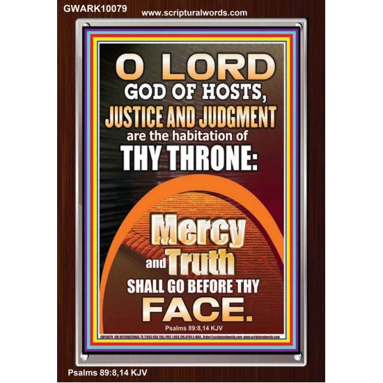 JUSTICE AND JUDGEMENT THE HABITATION OF YOUR THRONE O LORD  New Wall Décor  GWARK10079  