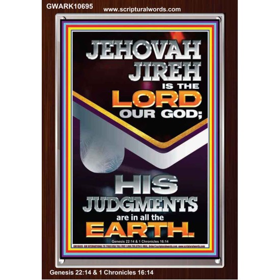 JEHOVAH JIREH IS THE LORD OUR GOD  Contemporary Christian Wall Art Portrait  GWARK10695  