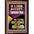 ACCEPT THE FREEWILL OFFERINGS OF MY MOUTH  Encouraging Bible Verse Portrait  GWARK11777  "25x33"