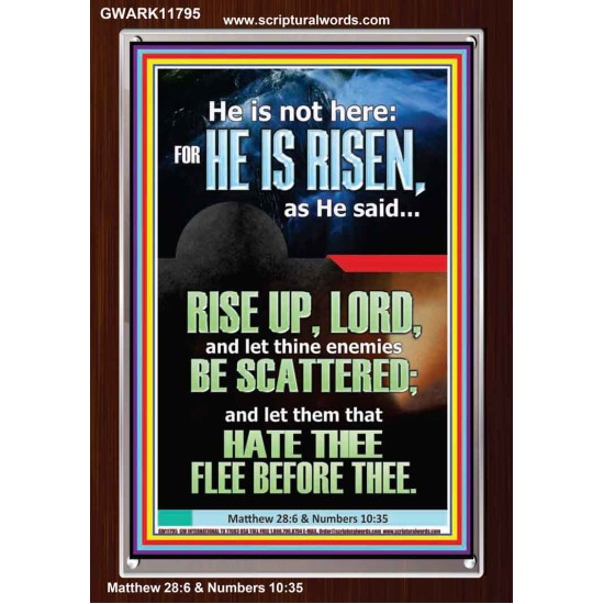 CHRIST JESUS IS RISEN LET THINE ENEMIES BE SCATTERED  Christian Wall Art  GWARK11795  