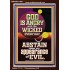 GOD IS ANGRY WITH THE WICKED EVERY DAY ABSTAIN FROM EVIL  Scriptural Décor  GWARK11801  "25x33"